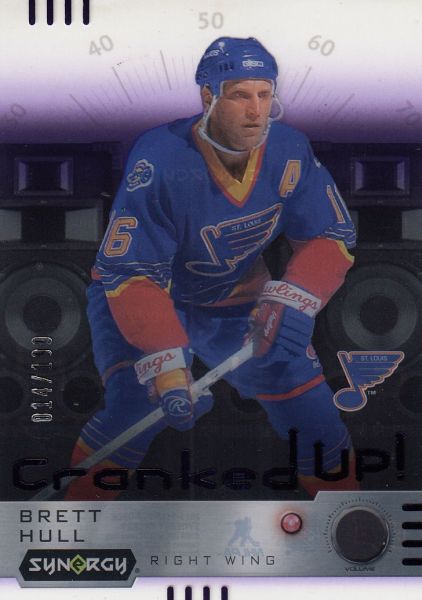 insert karta BRETT HULL 23-24 Synergy Cranked Up Purple /199